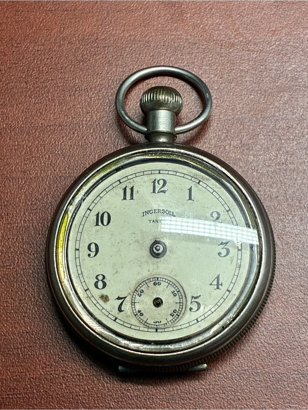 Vintage Ingersoll Yankee Dollar Pocket Watch For Parts